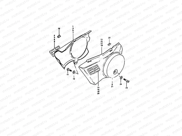 49 - FRAME COVER (MODEL D)