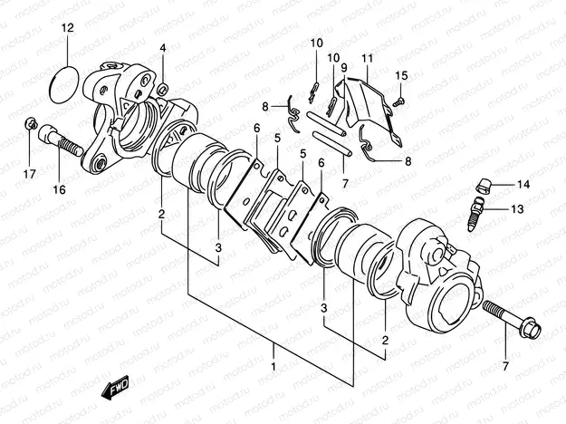 49 - FRONT CALIPER (MODEL N)