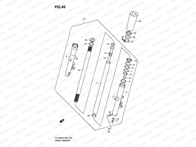 49 - FRONT DAMPER