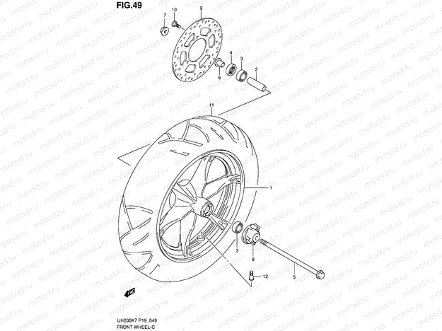 49 - FRONT WHEEL