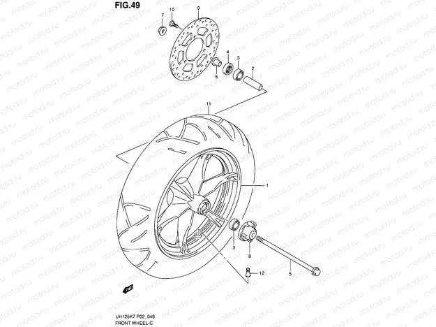 49 - FRONT WHEEL