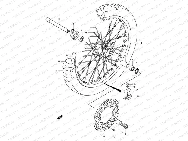 49 - FRONT WHEEL