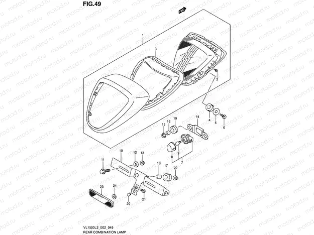 49 - REAR COMBINATION LAMP (VL1500L3 E19)