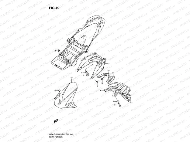 49 - REAR FENDER