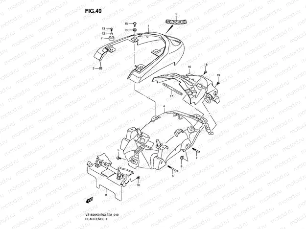 49 - REAR FENDER