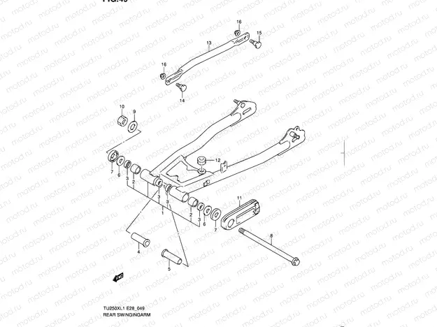 49 - REAR SWINGINGARM