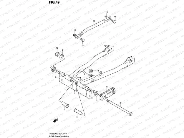 49 - REAR SWINGINGARM