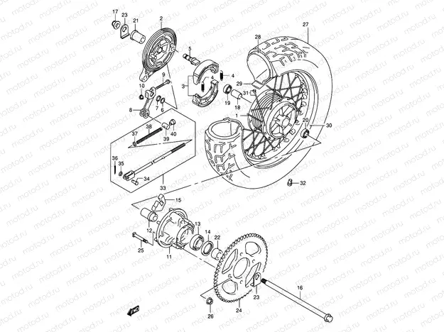 49 - REAR WHEEL