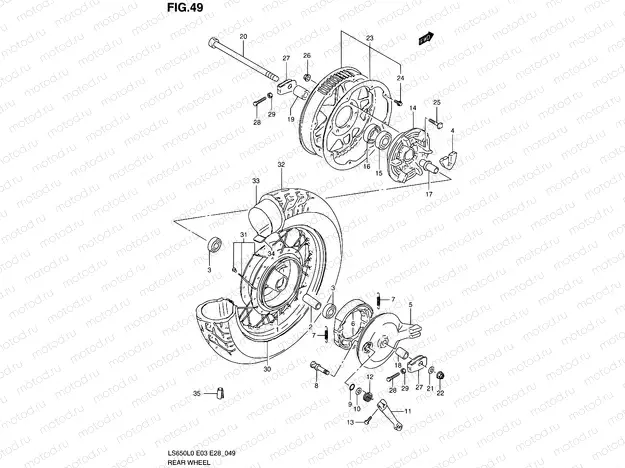 49 - REAR WHEEL