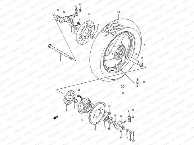 49 - REAR WHEEL