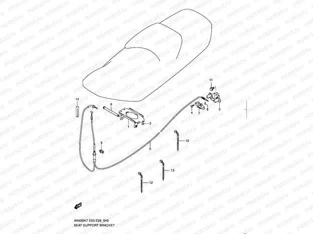 49 - SEAT SUPPORT BRACKET