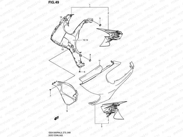 49 - SIDE COWLING
