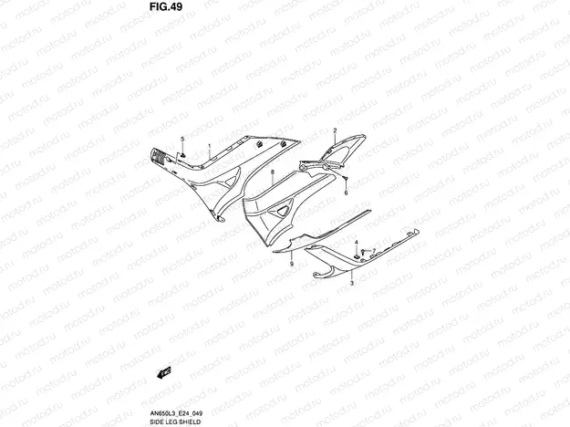 49 - SIDE LEG SHIELD