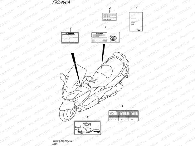 496A - LABEL (AN650L5 E03)