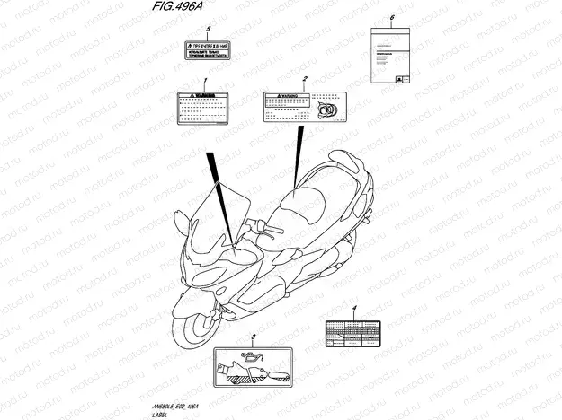 496A - LABEL (AN650L5 E19)