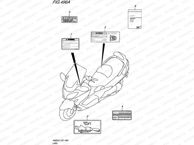 496A - LABEL (AN650L6 E19)