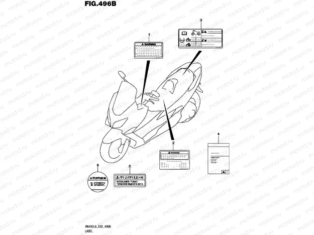 496B - LABEL (AN400L8 E19)