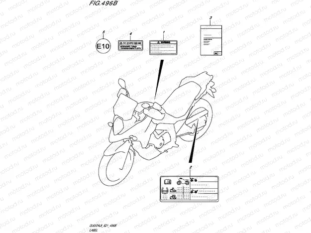 496B - LABEL (DL650XAUE)