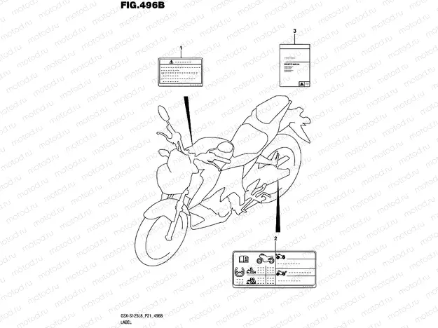 496B - LABEL (GSX-S125MLXL8 P21)