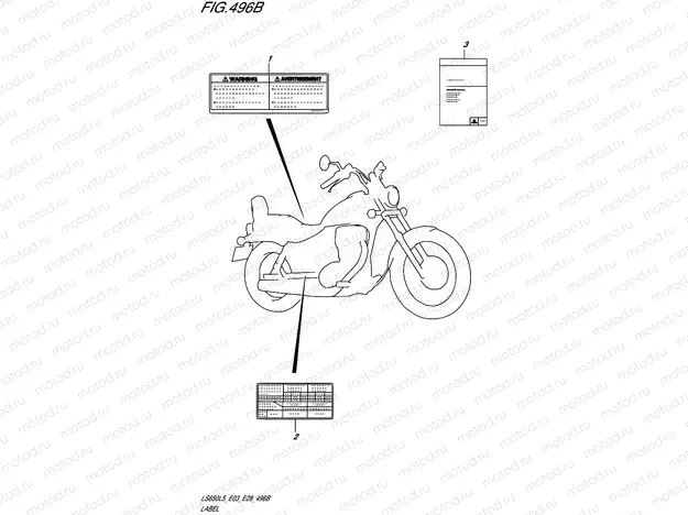 496B - LABEL (LS650L5 E28)