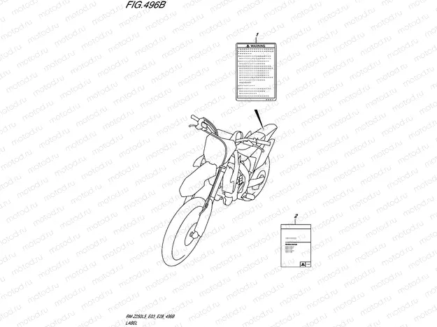496B - LABEL (RM-Z250L5 E28)
