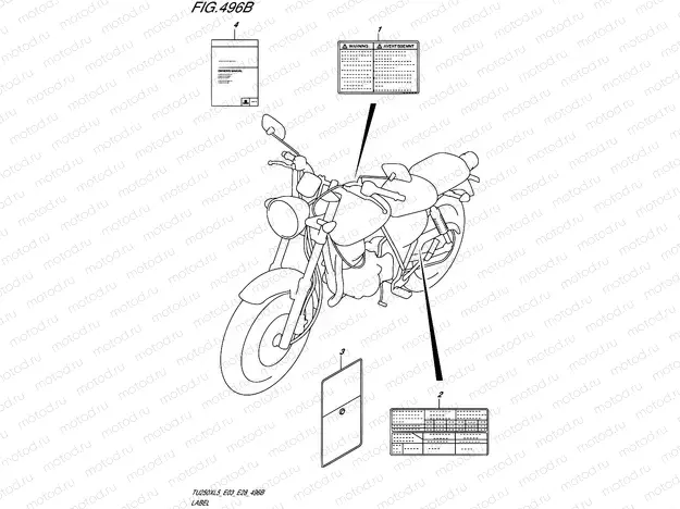 496B - LABEL (TU250XL5 E28)