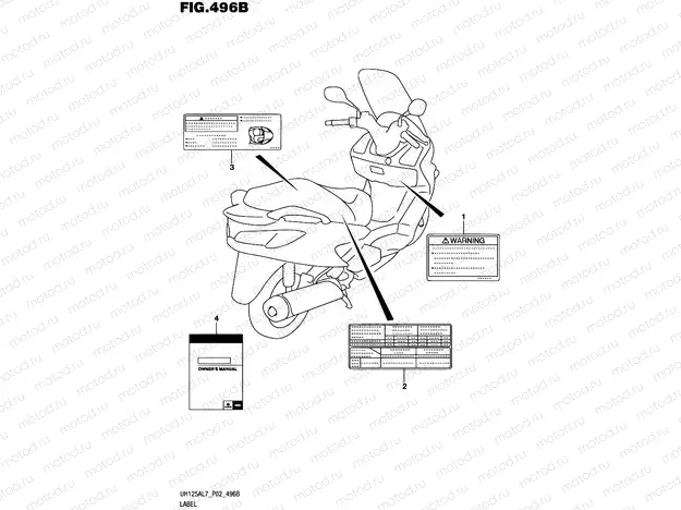 496B - LABEL (UH125AL7 P19)
