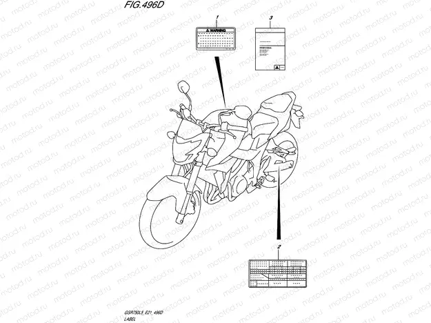 496D - LABEL (GSR750AUEL5 E21)