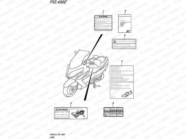 496E - LABEL (AN400ZAL5 E19)