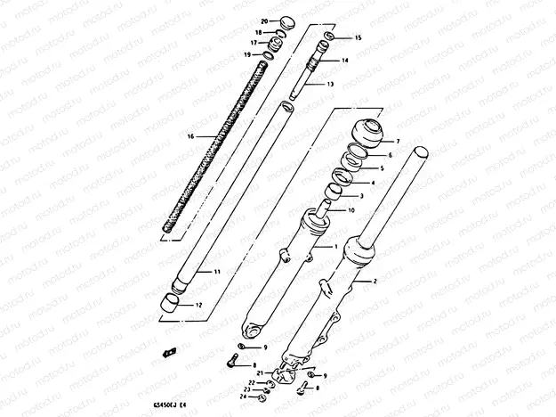 49A - FRONT DAMPER (MODEL J)