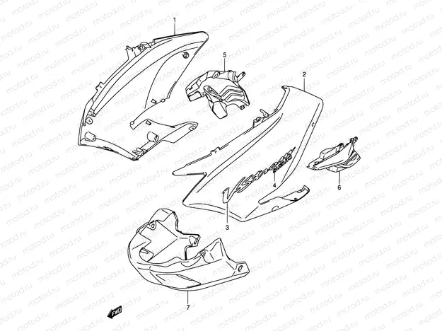 49A - SIDE COWLING (MODEL K3)