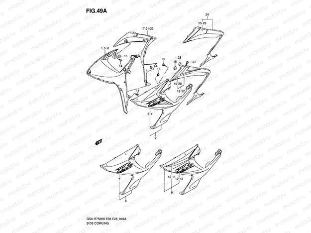 49A - SIDE COWLING (MODEL K7)