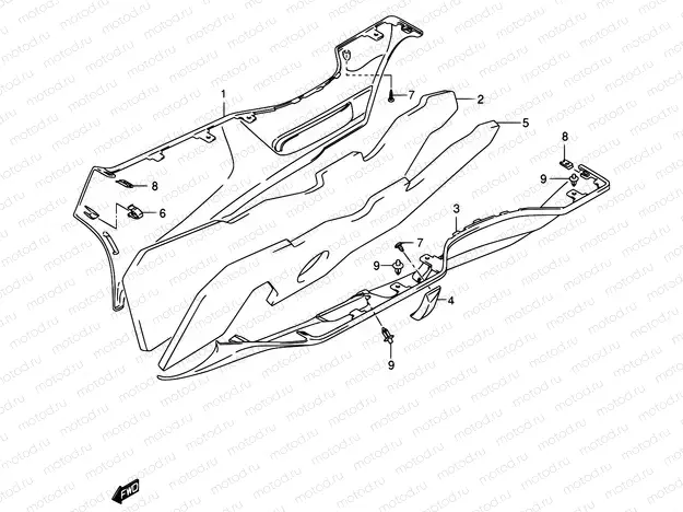 49A - SIDE LEG SHIELD (MODEL K5)