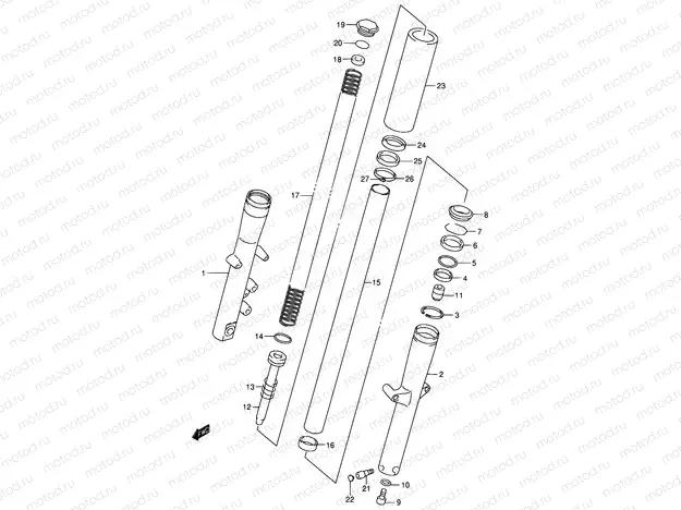 49C - FRONT DAMPER (MODEL K1)