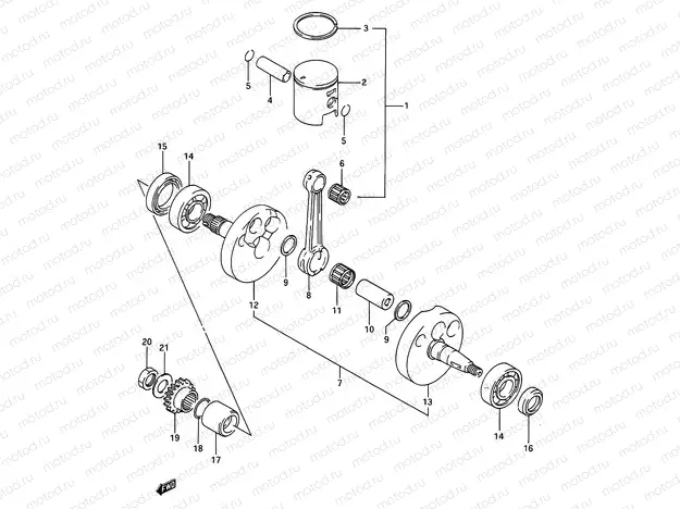4C - CRANKSHAFT (MODEL L)