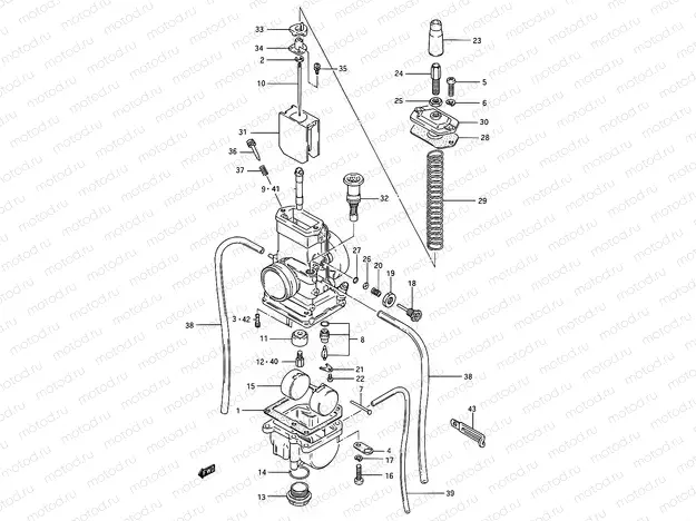 5 - CARBURETOR (MODEL G/H/J)