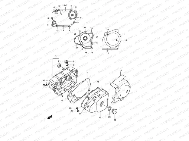 5 - CRANKCASE COVER
