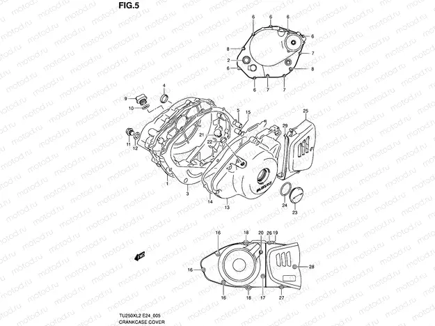 5 - CRANKCASE COVER