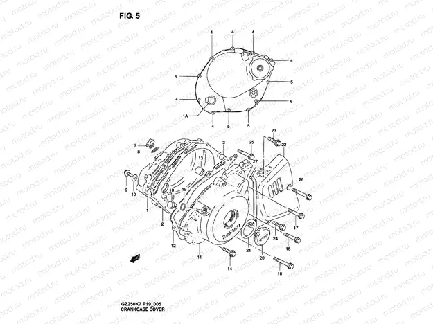5 - CRANKCASE COVER