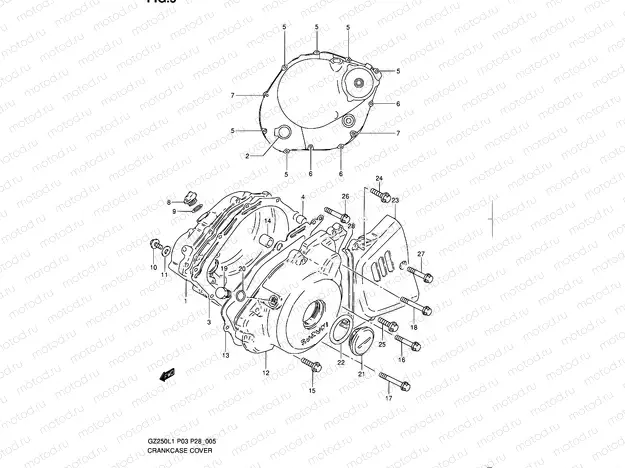 5 - CRANKCASE COVER