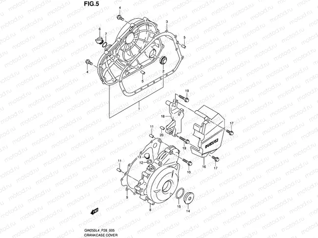 5 - CRANKCASE COVER