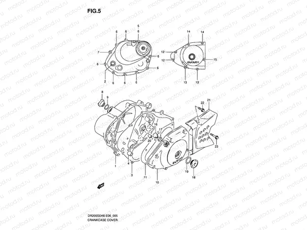 5 - CRANKCASE COVER