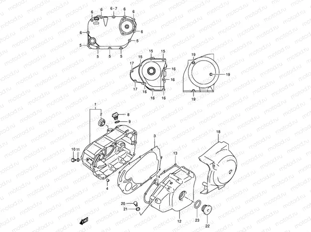 5 - CRANKCASE COVER