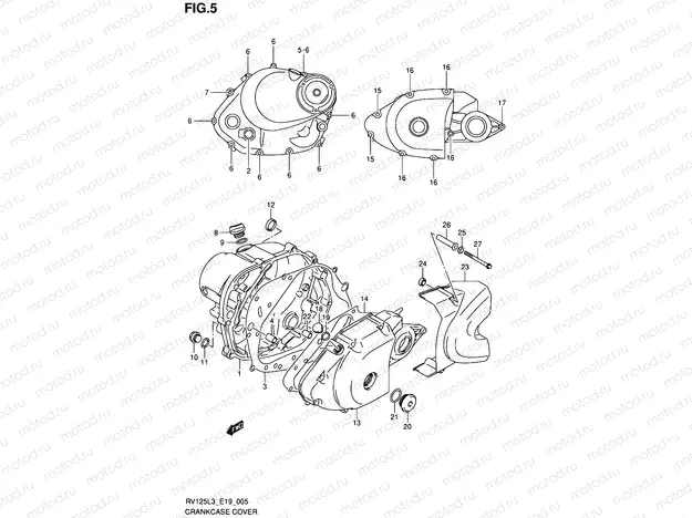 5 - CRANKCASE COVER