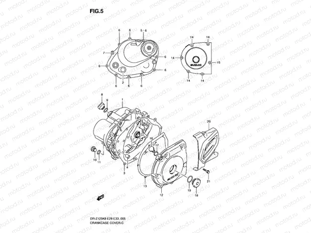 5 - CRANKCASE COVER