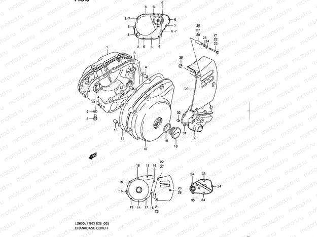 5 - CRANKCASE COVER