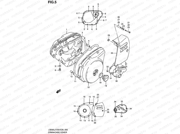 5 - CRANKCASE COVER