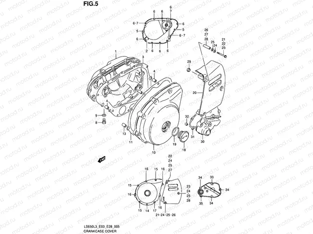 5 - CRANKCASE COVER