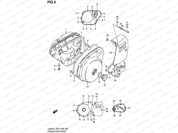 5 - CRANKCASE COVER