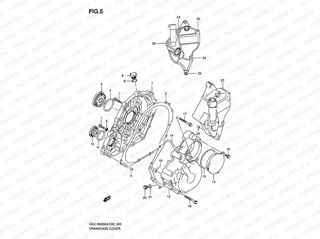 5 - CRANKCASE COVER